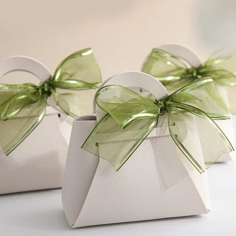 20PCS Bolsas de Regalo de Cuero con Cinta de Lazo – Mini Bolsos para Recuerdos de Bodas, Navidad, Dulces, Regalos y Empaque de Lujo para Fiestas