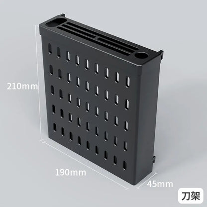 Organizador de pared de tablero perforado sin taladros – Panel de almacenamiento modular con estantes y accesorios para cocina, baño y sala de juegos
