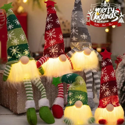 2026 Glowing Gnome Christmas Doll – Faceless Merry Christmas Decoration for Home, Navidad & New Year Holiday Gifts