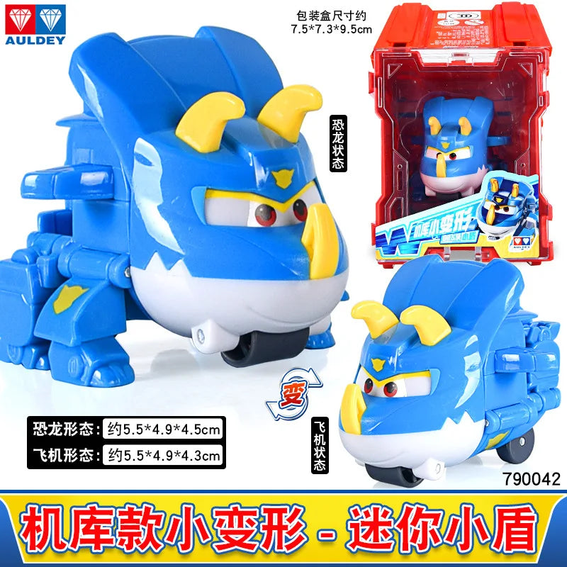 Super Wings Mini Transforming Plane Robot Toy – Anime-Style Deformation Action Figure, Transformable Aircraft Toy for Kids & Christmas Gifts