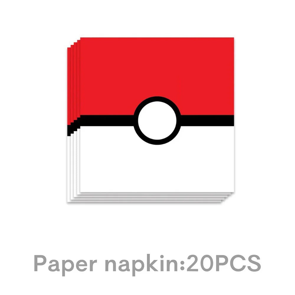 Pokémon Birthday Party Supplies Set – Paper Plates, Cups, Napkins, Tablecloth, Gift Bag Fillers & Guest Favors for Pikachu Party & Baby Shower