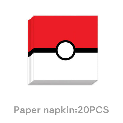 Pokémon Birthday Party Supplies Set – Paper Plates, Cups, Napkins, Tablecloth, Gift Bag Fillers & Guest Favors for Pikachu Party & Baby Shower