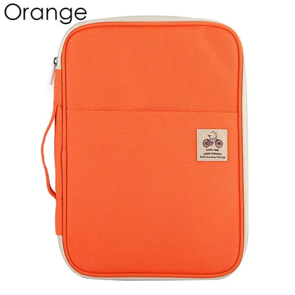 A4 Zipper Portfolio Folder – Travel Conference Document Case & Multifunction File Organizer Bag