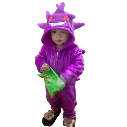 Kids Kigurumi Cosplay Costume – Full Body Onesie Pajamas Sleepwear for Boys & Girls, Halloween, Christmas & Dress-Up Gift Outfit