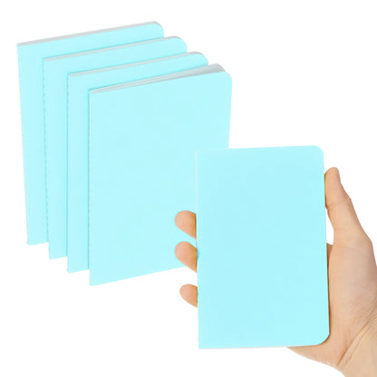 4/6 uds. Cuadernos A6 Kraft de Bolsillo – Mini Diarios Rayados para la Escuela y la Oficina
