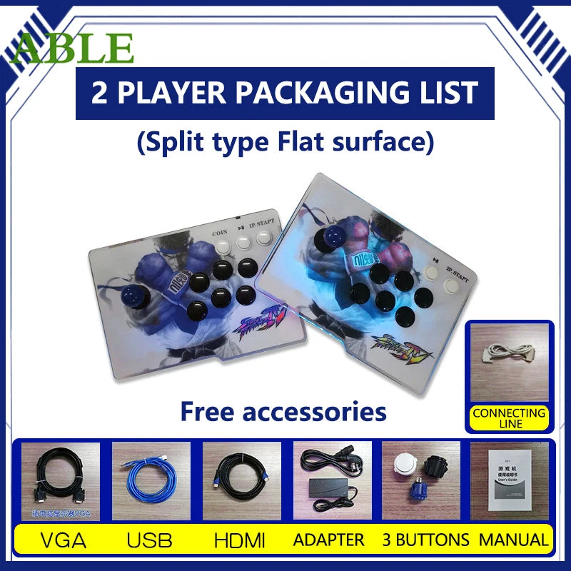 Pandora Saga DX2 Arcade Console – 26800 Games in 1 Retro Gaming Machine with 2 Player Split Controllers & 720P HD