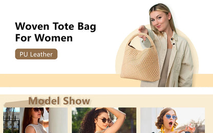 Bolso de mano de mujer de piel suave, grande, para la playa, el hombro, el trabajo, los viajes, las compras y la moda cotidiana
