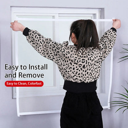 Mosquitera invisible a medida – Malla antinsectos para ventanas y puertas, sin taladros, con cierre de velcro