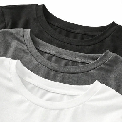 Women’s Long Sleeve T-Shirt Solid Color Polyester Knit Round Neck Regular Fit Fall Winter Top