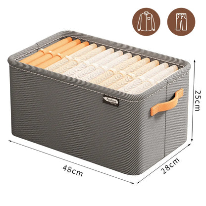 Thickened Clothes Storage Organizer – Foldable Wardrobe Storage Box for Pants, Sweaters, Jeans & Clothing, Drawer Organizer Cabinet Storage Container for Home Organization