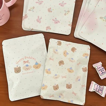 20PCS Cute Bear Self-Sealing Gift Bags for Candy, Cookies, Treats & Holiday Gift Packaging