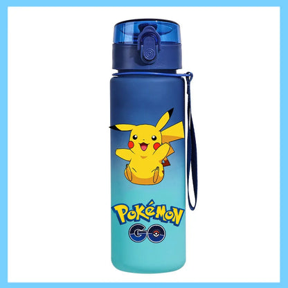 Pokémon 650ml Sports Water Bottle – Pikachu & Eevee Direct Drink Anti-Drip Cup