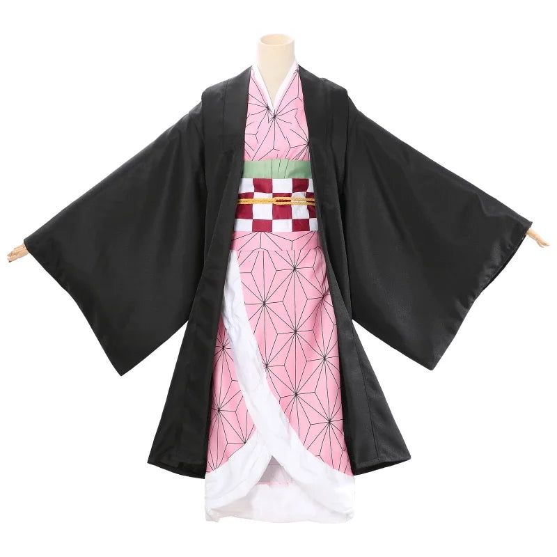 Demon Slayer Anime Cosplay Kimono Costume – Tanjiro, Nezuko, Rengoku, Zenitsu, Shinobu