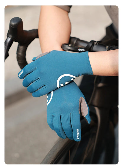 Guantes de ciclismo INBIKE 2024 – Guantes de bici de forro polar con dedos completos y acolchado de gel para hombre, accesorios de invierno con pantalla táctil para ciclismo de carretera y MTB