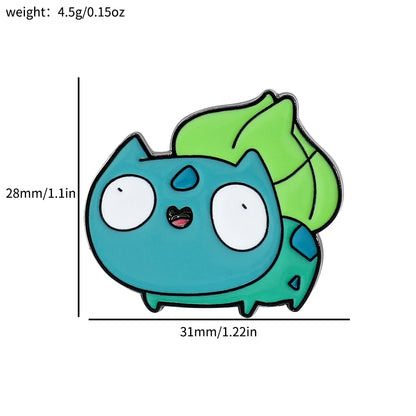 Pokémon Enamel Pin – Pikachu, Bulbasaur, Psyduck & Squirtle Cute Cartoon Brooch Badge