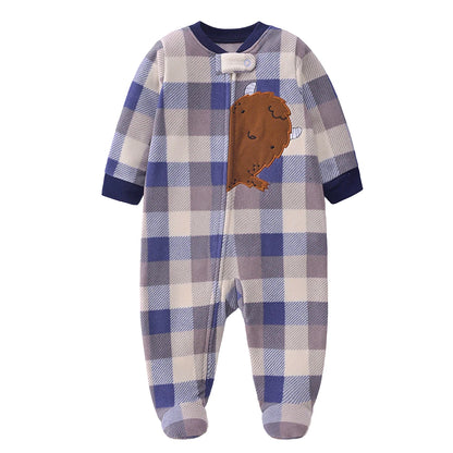 2026 Unisex Baby Fleece Romper – Warm Winter Jumpsuit for Newborn Boys & Girls, Soft Infant Clothing for Babies & Toddlers
