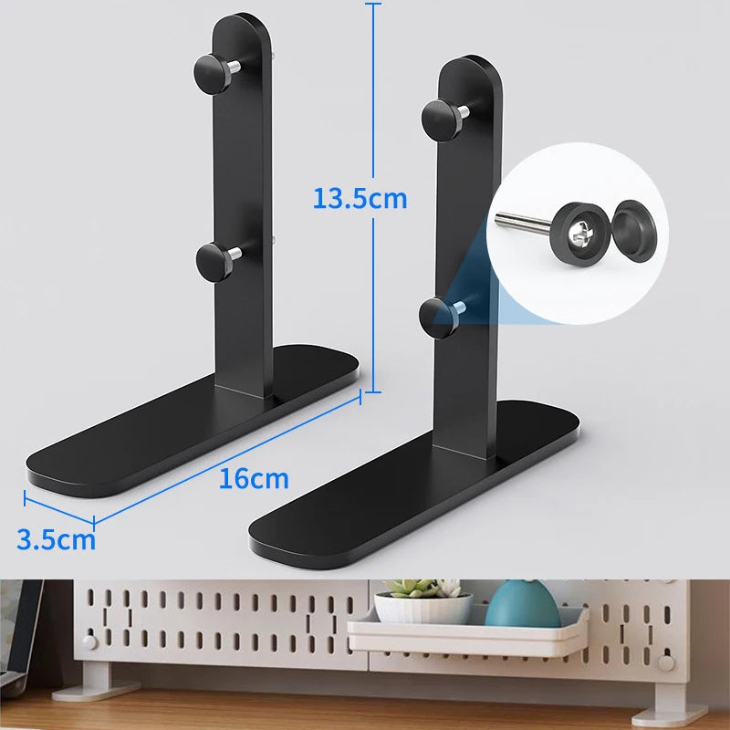 Organizador de pared de tablero perforado sin taladros – Panel de almacenamiento modular con estantes y accesorios para cocina, baño y sala de juegos