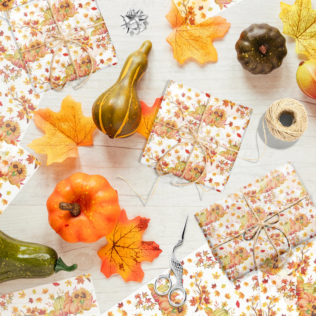 20/50PCS Thanksgiving Maple Leaf Tissue Paper – Autumn Gift Wrapping & DIY Packing Paper for Birthday, Wedding, Party & Holiday Supplies
