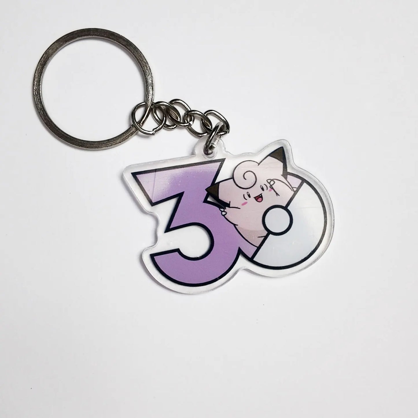 Pokémon 30th Anniversary Acrylic Keychain – Captain Pikachu, Eevee & Eeveelutions (50 Styles)