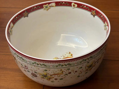 German V Bao Christmas Tableware Collection – Biscuit Plate, Rectangular Serving Plate, Mug, Salad Dish, Dessert & Fruit Holder