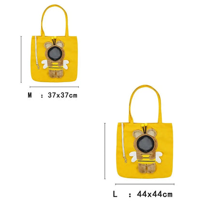 Portable Crossbody Pet Carrier Bag – Single-Shoulder Cat & Small Dog Travel Bag with Exposed Head Design, Lightweight Pet Outing Carrier