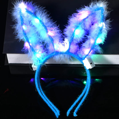 Serre-tête lumineux LED Oreilles de Chat & Lapin – Bandeau lumineux pour Anniversaires, Festivals & Mariages