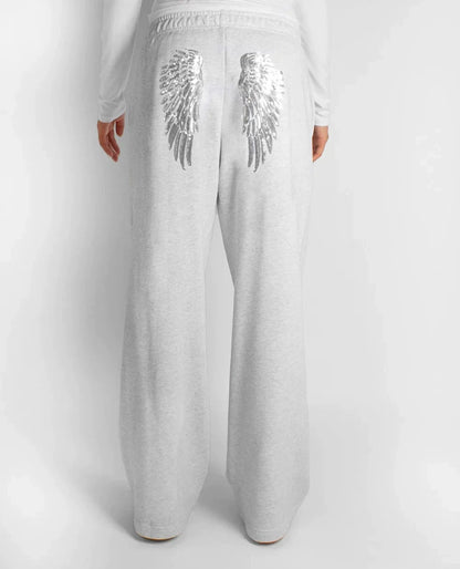 Women’s Y2K Wings Beaded Sequin Hoodie 2026 – Oversized Fleece-Lined Casual Pullover Sweatshirt, Fashion Streetwear Top