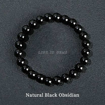 Bracelet en perles de lapis-lazuli naturel, de quartz et d'améthyste – Bijou énergétique de guérison Reiki en cristal pour hommes et femmes