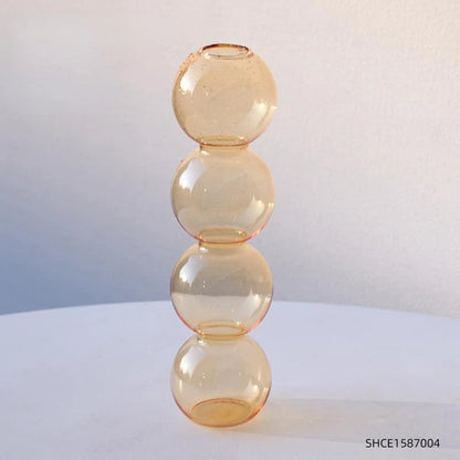 Nordic Glass Flower Vase – Decorative Terrarium Planter for Home, Living Room & Office Décor
