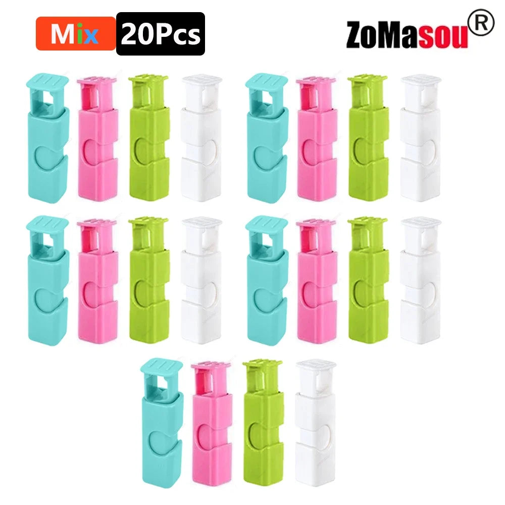1/50PCS Reusable Food Sealing Clips – Spring Clamp Bag Clips for Bread, Snacks & Wrap Bags, Fresh-Keeping Kitchen Storage Organizer