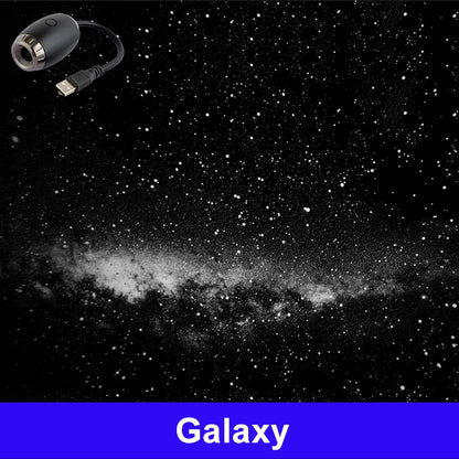 Lámpara proyector USB LED de cielo estrellado y galaxia – Luz nocturna de Saturno para coche, habitación y decoración de techo