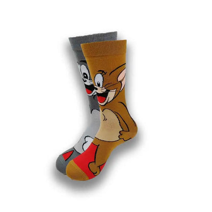 Funny Cartoon Character Socks – High-Quality Comfortable Novelty Socks for Men & Women, Latest Design