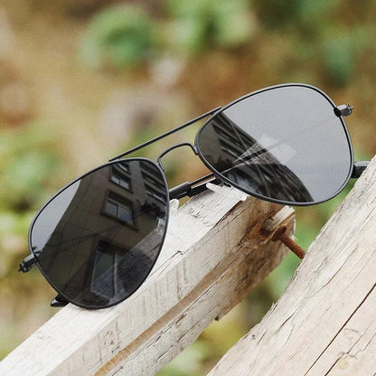Kids' Polarized Pilot Sunglasses – Classic Metal Frame Children's Eyewear with UV400 Protection for Girls & Outdoor Activities