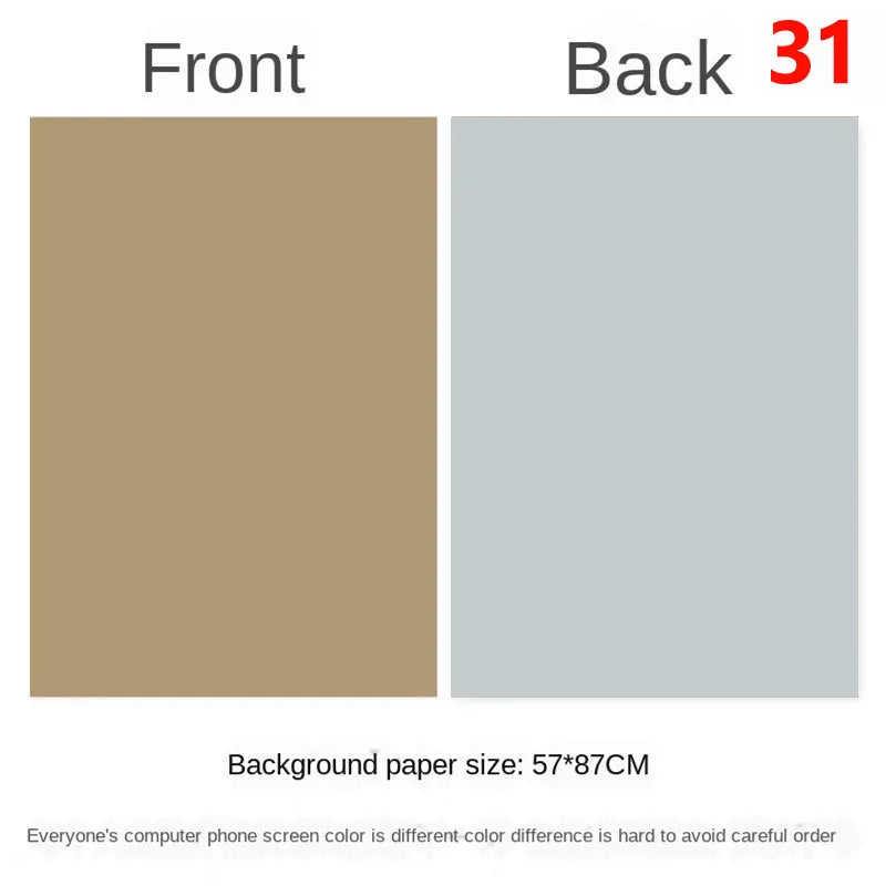 Tablero de fondo fotográfico de doble cara 57 × 87 cm – Fondo de color liso para fotografía de producto y recién nacido