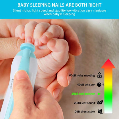 MAMIJOY Cortaúñas Eléctrico para Bebés con Luz LED – Kit de Cuidado de Uñas para Bebés Recién Nacidos, Lactantes y Niños Pequeños, de Bajo Ruido y 4 Velocidades