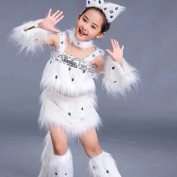 Cat & Fox Animal Cosplay Costume – Sexy Animal Dance Outfit for Halloween Roleplay & Party Wear