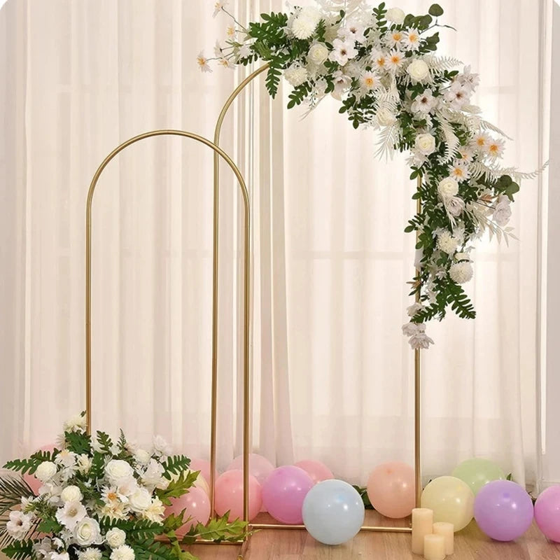 Soporte de arco dorado para bodas – Marco de arco de globos para bodas, fiestas y decoración de eventos