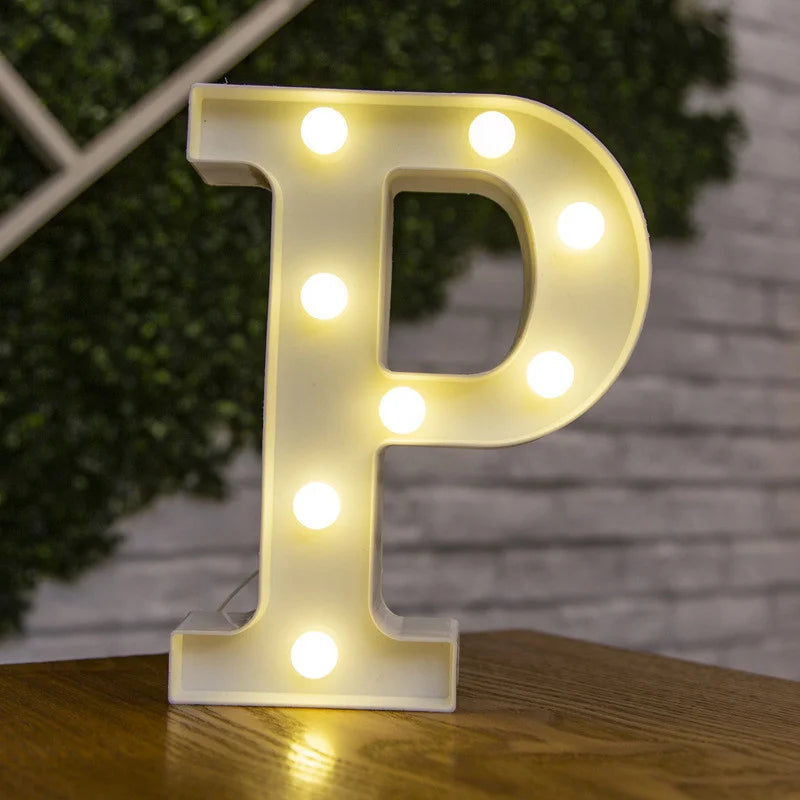 Alphabet & Number LED Night Lights – Personalized Letter Lamps for Birthday Parties, Weddings, Bedrooms, Wall Decor & Home Decorations