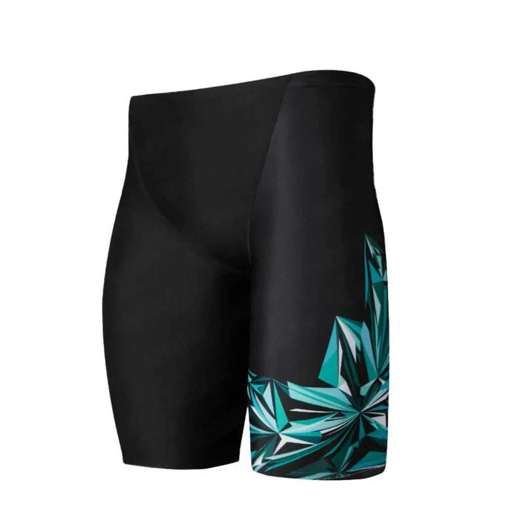 Men's Swim Jammers – Quick-Dry Elastic Swimming Trunks for Beach, Surfing, Diving & Athletic Training
