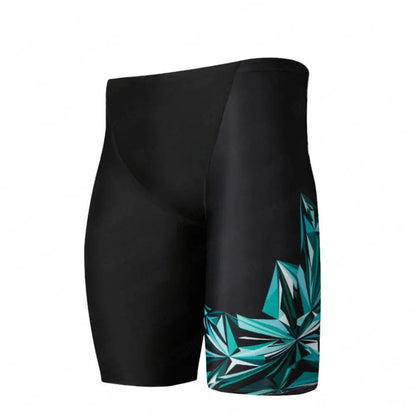 Men's Swim Jammers – Quick-Dry Elastic Swimming Trunks for Beach, Surfing, Diving & Athletic Training
