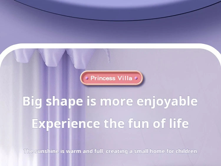 3D DIY Fantasy Princess Castle Villa Assembly Doll House Set – Creative Building Toys for Girls, Home Play & Kids 3D Educational Toy Kit