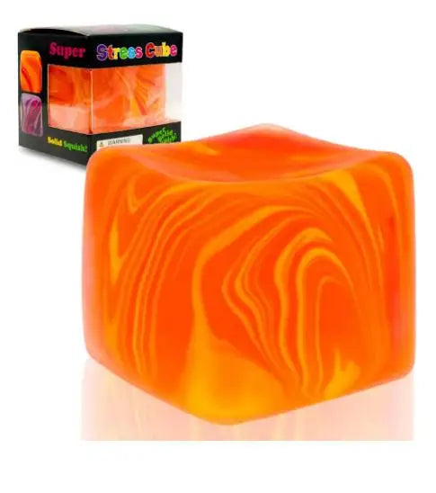 Schylling Needoh Nice Cube Sensory Nice-Sicle Stress Relief Squishy Cube Anti-Anxiety Squeeze Object For Focus ADHD Population