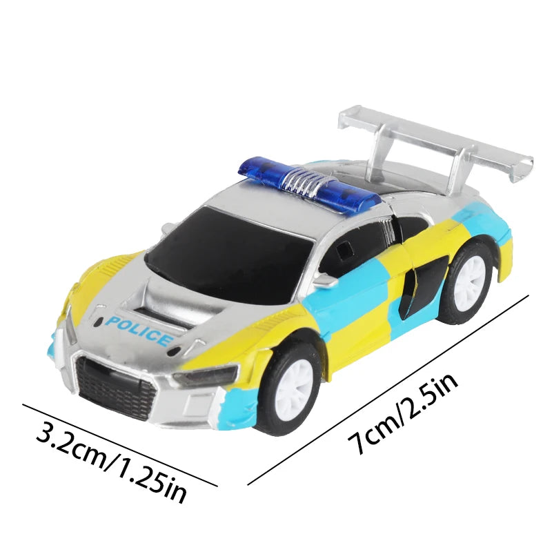 Voiture de slot analogique 1:64 pour Carrera GO et Scalextric – Voiture de course électrique à grande vitesse, véhicule jouet de piste de course de police