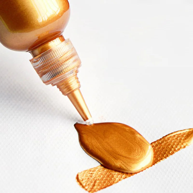 60ml Metallic Gold Acrylic Paint – Waterproof DIY Pigment for Art & Craft Projects