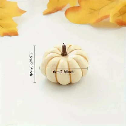 9PCS Mini Artificial Pumpkins – Fake Pumpkin Halloween Decorations for Home, Autumn Harvest, Thanksgiving Parties & Seasonal Decor