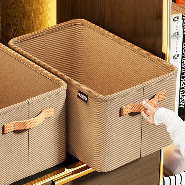 Thickened Clothes Storage Organizer – Foldable Wardrobe Storage Box for Pants, Sweaters, Jeans & Clothing, Drawer Organizer Cabinet Storage Container for Home Organization