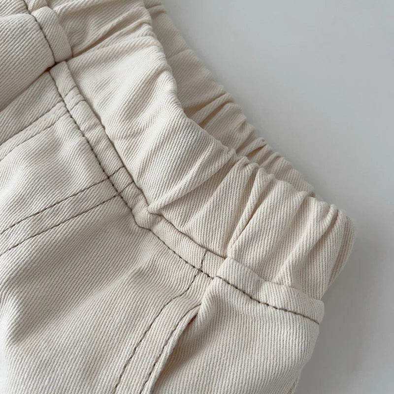 Pantalones vaqueros MILANCEL para bebé – Jeans lisos suaves para niños y niñas, pantalones informales para niños, parte inferior de moda cómoda para el uso diario de bebés y niños