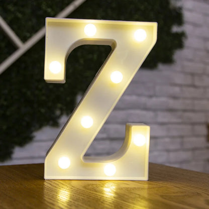 Alphabet & Number LED Night Lights – Personalized Letter Lamps for Birthday Parties, Weddings, Bedrooms, Wall Decor & Home Decorations