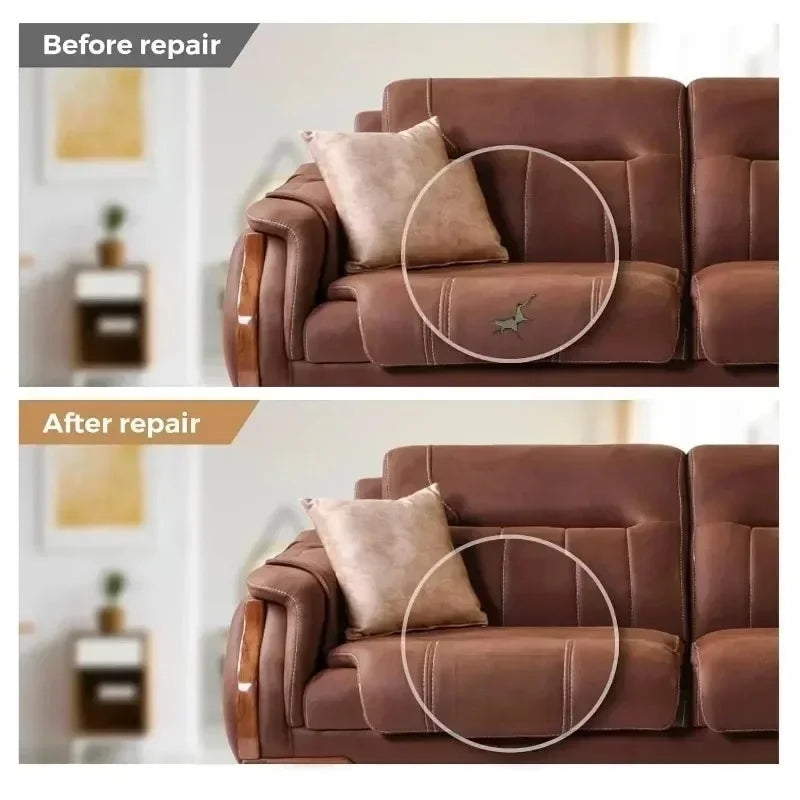 Parche de Cinta Autoadhesiva de Cuero para Reparación de Sofás, Sillones, Asientos de Coche y Muebles