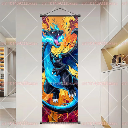 Póster HD de desplazamiento de pared de anime de Pokémon – Dragonite, Gengar, Pikachu, Charizard y legendarios